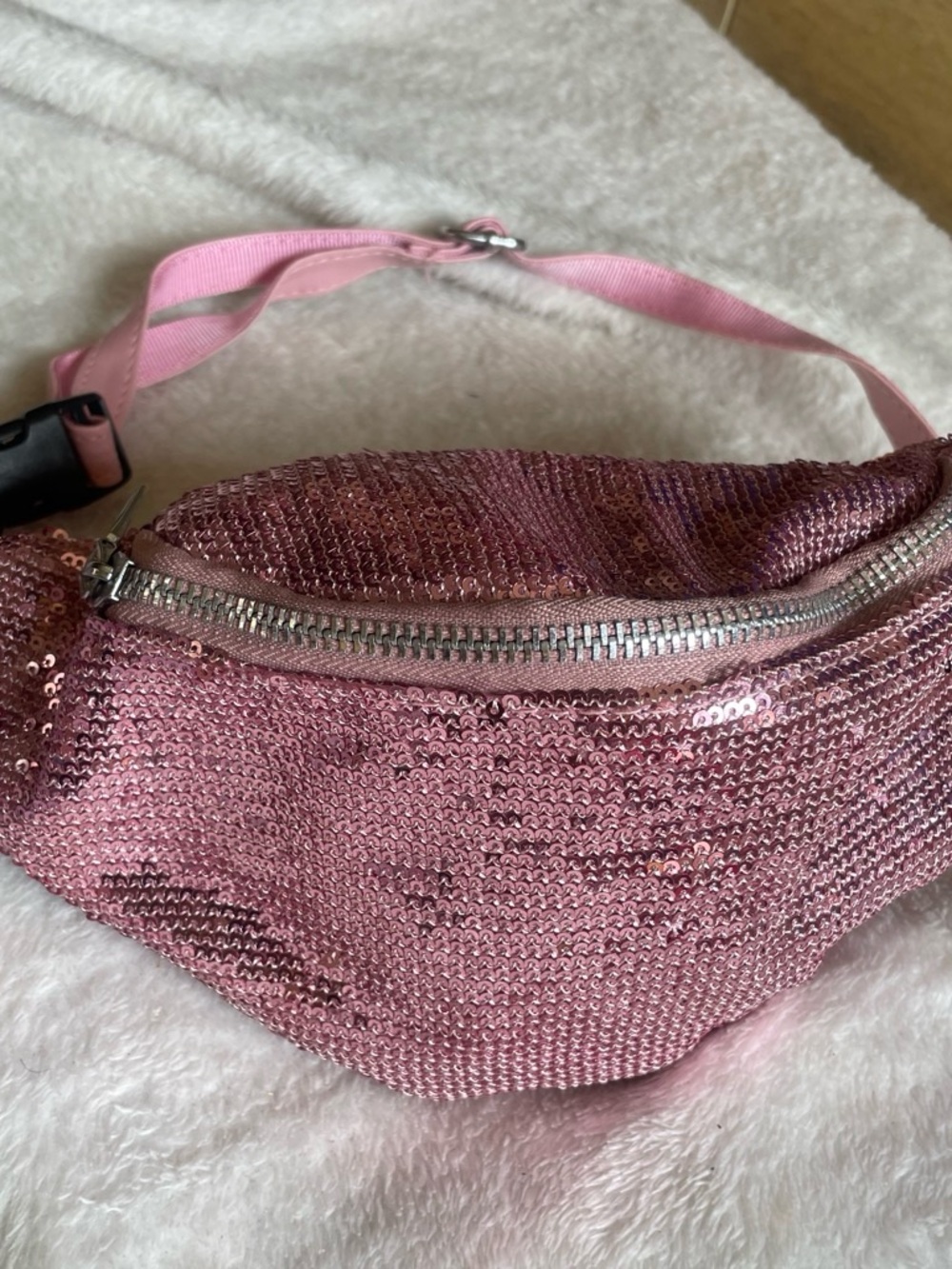 Pink Sequin Waist Bag - Stylish Women’s Fanny Pack